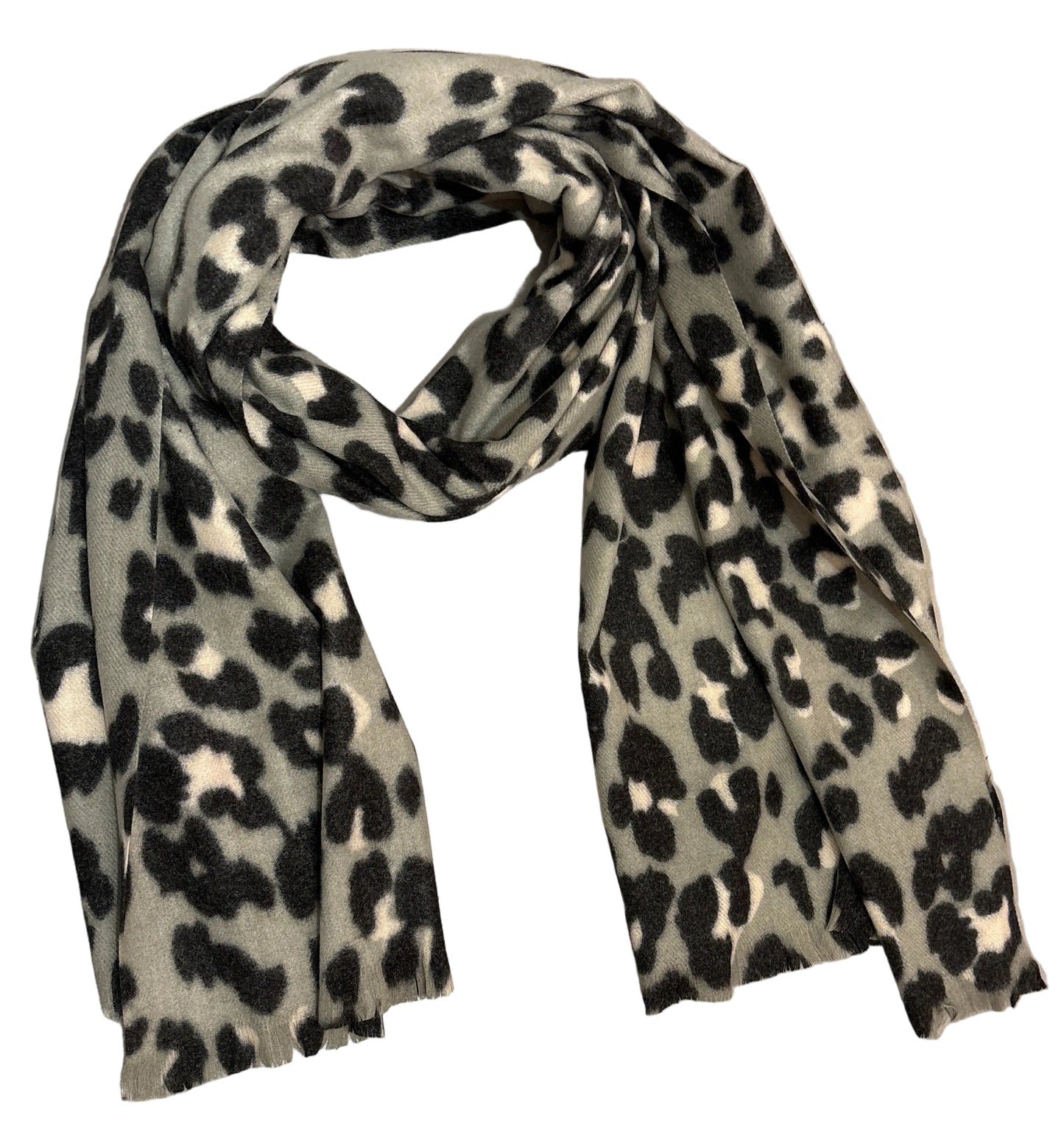 Leopard Muster Schal – Weich, Warm & Elegante Fransen🐆